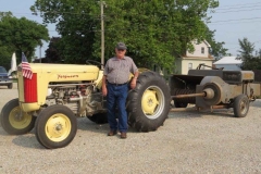 Gordon Foster with his F-40 and S12 Square Baler