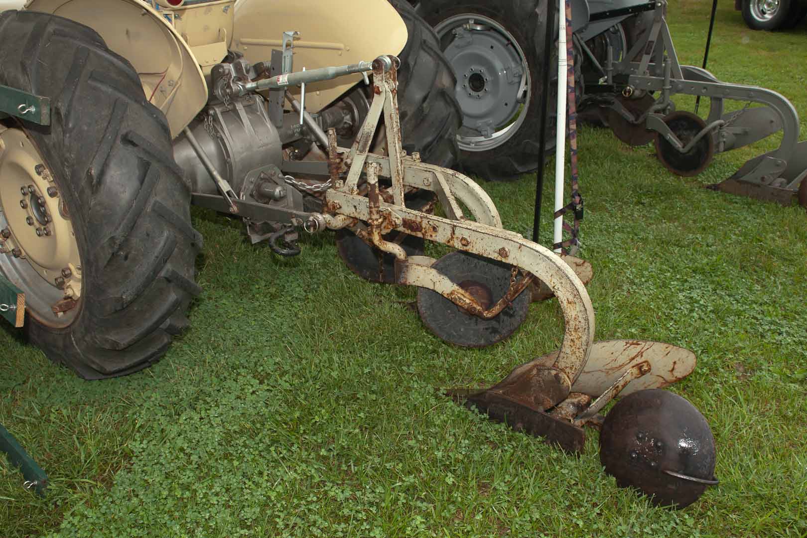 1957 TO-35 SN TO-172140 owned by the Sprague Brothers of Plainville, IL and Newburgh, IN.  Implement is a Ferguson two-bottom plow.
