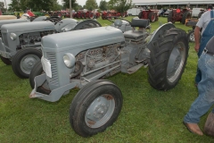 1951 TO-20 SN 3551 owned by Richard Kimball of West Liberty, OH.  Implement is a Ferguson cast-mouldboard 14-AO-28 plow, with weed tuckers.